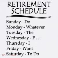 Retired Funny Gift Cool Gift Funny Retiring Retiret Schedule Gift Garment-Dyed Sweatshirt thumb 2
