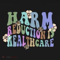 Retro Flower Harm Reduction Healthcare Overdose Awareness Long Sleeve Shirt thumb 2