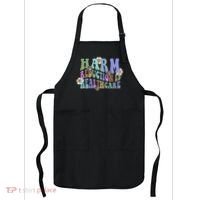 Retro Flower Harm Reduction Healthcare Overdose Awareness Apron thumb 0