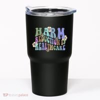 Retro Flower Harm Reduction Healthcare Overdose Awareness Tumbler thumb 0
