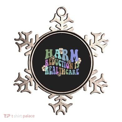 Retro Flower Harm Reduction Healthcare Overdose Awareness Ornament