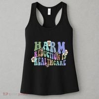 Retro Flower Harm Reduction Healthcare Overdose Awareness Women's Tank Top thumb 3