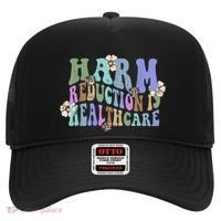 Retro Flower Harm Reduction Healthcare Overdose Awareness Hat thumb 0