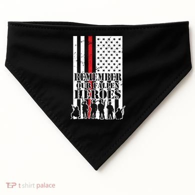Remember Our Fallen Heroes USA-Made Doggie Bandana