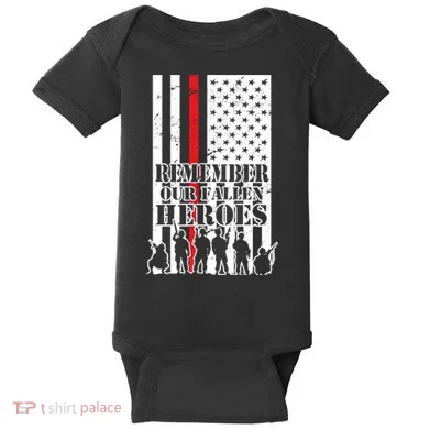 Remember Our Fallen Heroes Baby Bodysuit