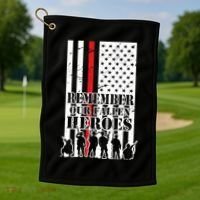 Remember Our Fallen Heroes Golf Towel thumb 1