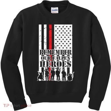 Remember Our Fallen Heroes Kids Sweatshirt