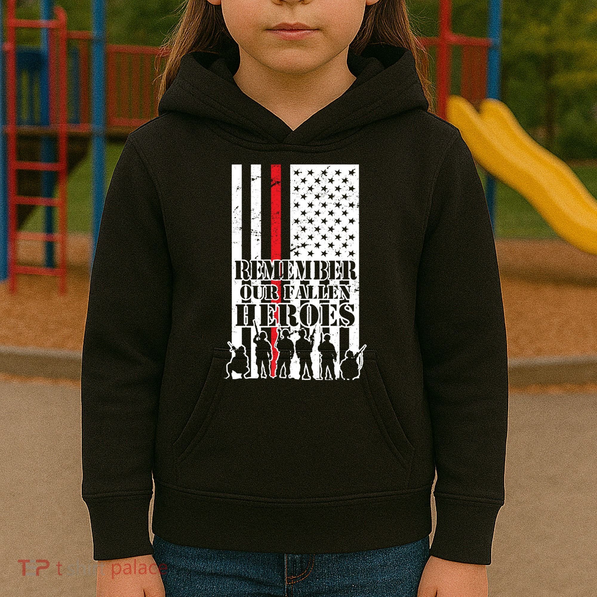 Remember Our Fallen Heroes Kids Hoodie