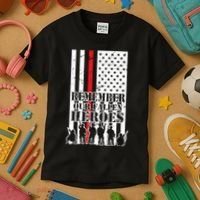 Remember Our Fallen Heroes Kids T-Shirt thumb 3