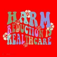 Retro Flower Harm Reduction Healthcare Overdose Awareness Santa Hat thumb 1