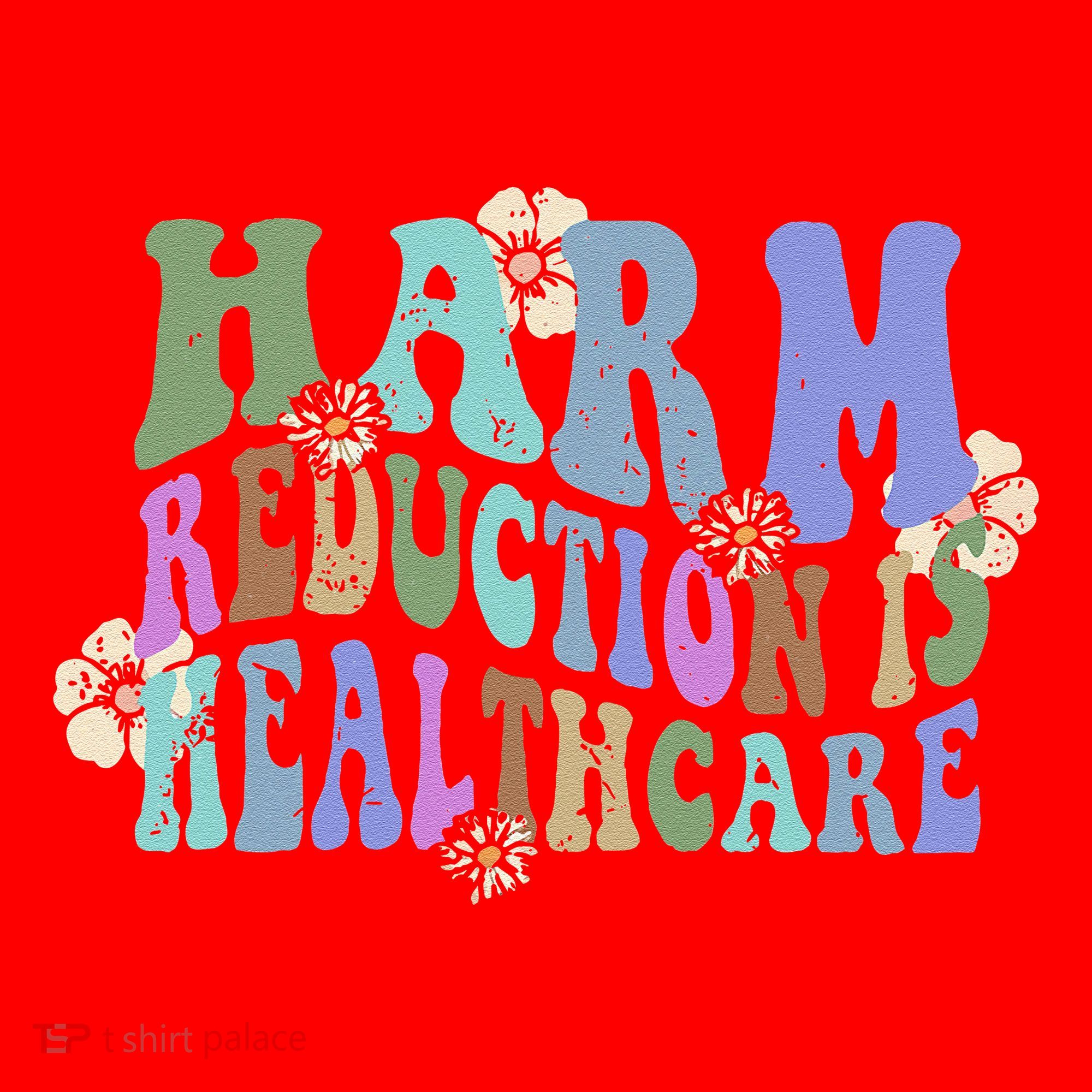 Retro Flower Harm Reduction Healthcare Overdose Awareness Santa Hat