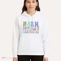 Retro Flower Harm Reduction Healthcare Overdose Awareness Hoodie thumb 5