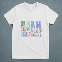 Retro Flower Harm Reduction Healthcare Overdose Awareness T-Shirt thumb 5