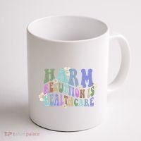 Retro Flower Harm Reduction Healthcare Overdose Awareness Coffee Mug thumb 1