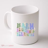 Retro Flower Harm Reduction Healthcare Overdose Awareness Coffee Mug thumb 0