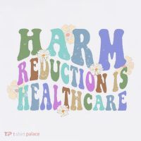 Retro Flower Harm Reduction Healthcare Overdose Awareness Beanie thumb 2