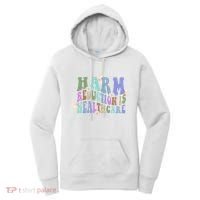 Retro Flower Harm Reduction Healthcare Overdose Awareness Women's Hoodie thumb 0