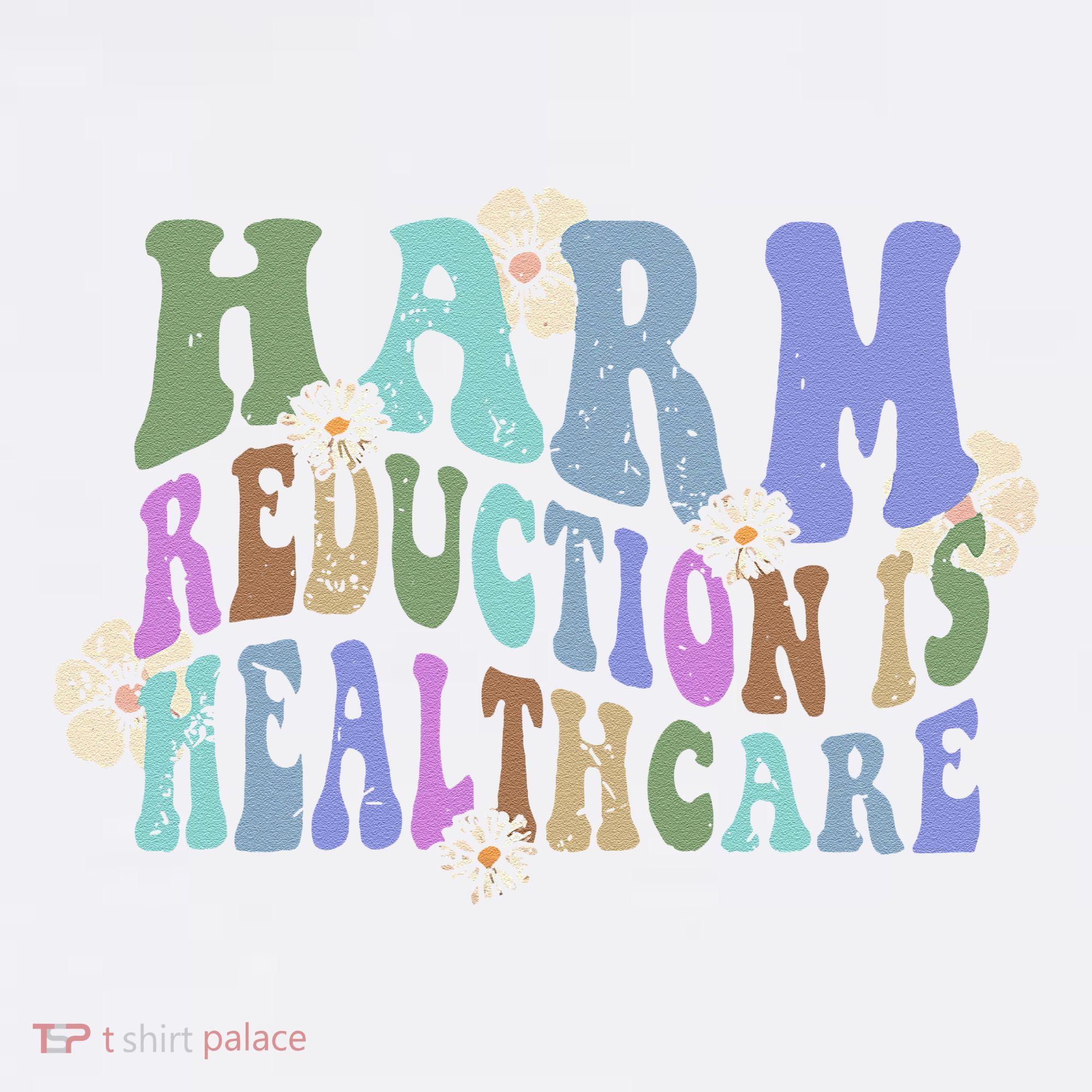 Retro Flower Harm Reduction Healthcare Overdose Awareness Women's Hoodie