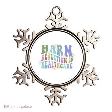 Retro Flower Harm Reduction Healthcare Overdose Awareness Ornament