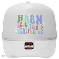 Retro Flower Harm Reduction Healthcare Overdose Awareness Hat thumb 0