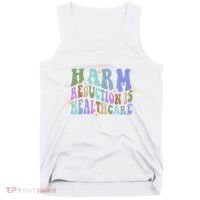 Retro Flower Harm Reduction Healthcare Overdose Awareness Tank Top thumb 0
