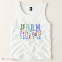 Retro Flower Harm Reduction Healthcare Overdose Awareness Tank Top thumb 2