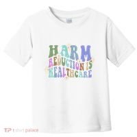 Retro Flower Harm Reduction Healthcare Overdose Awareness Toddler T-Shirt thumb 0