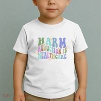 Retro Flower Harm Reduction Healthcare Overdose Awareness Toddler T-Shirt thumb 2