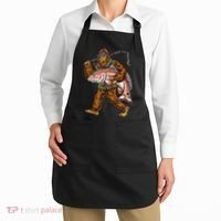 Redfish Fishing Hunting Bigfoot Fisher Apron thumb 2