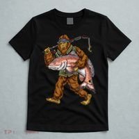 Redfish Fishing Hunting Bigfoot Fisher T-Shirt thumb 5