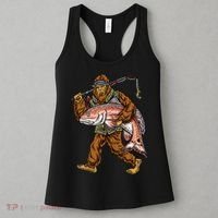 Redfish Fishing Hunting Bigfoot Fisher Women's Tank Top thumb 3