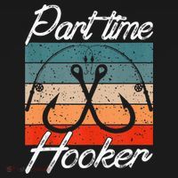Retro Fishing Hooks Part Time Hooker Funny Fishing Ornament thumb 1