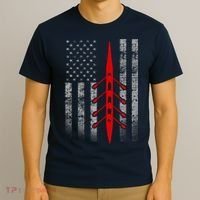 Rowing Flag Hoodie - Rowing Boat Flag Hooded T-Shirt thumb 3