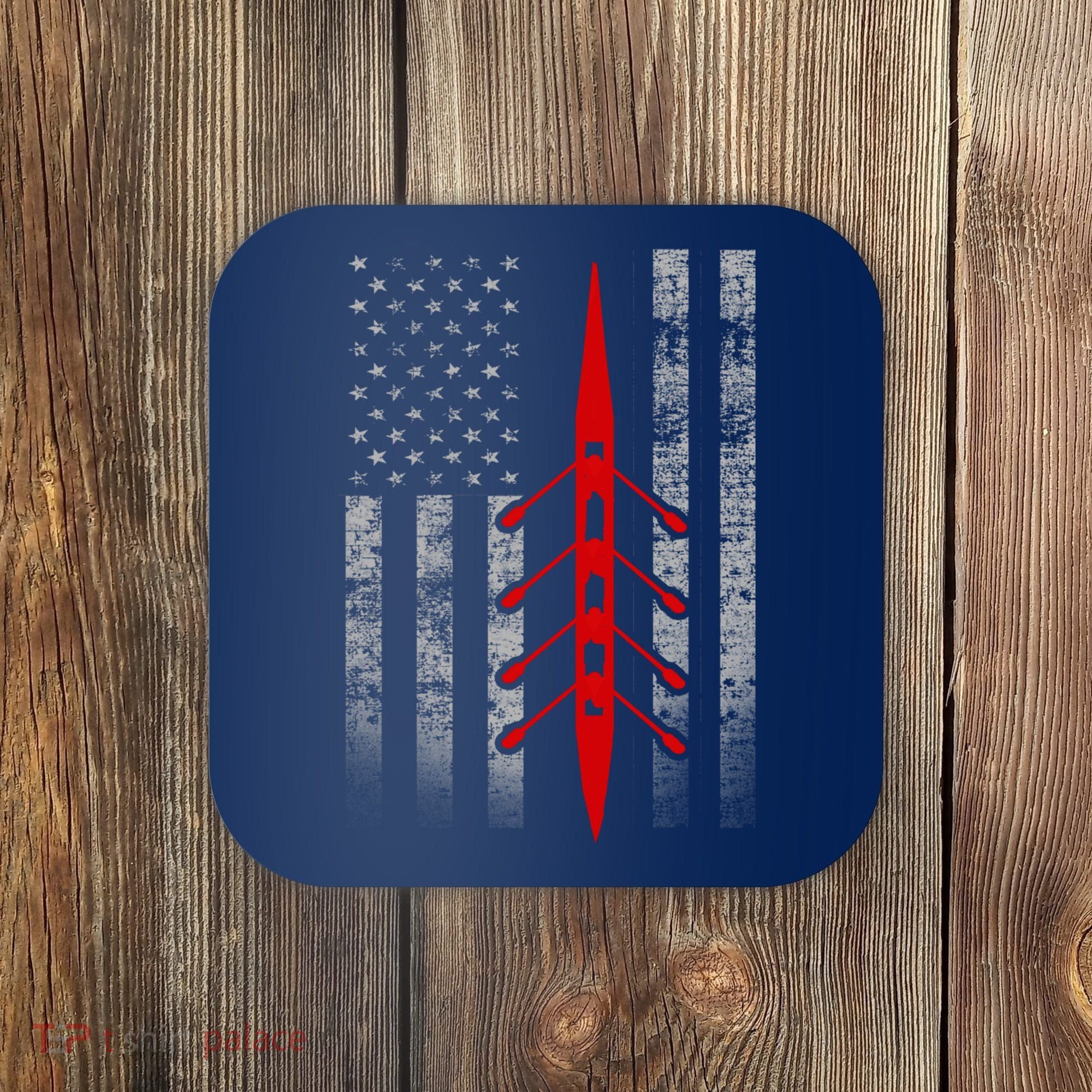 Rowing Flag Hoodie - Rowing Boat Flag Hooded Coaster