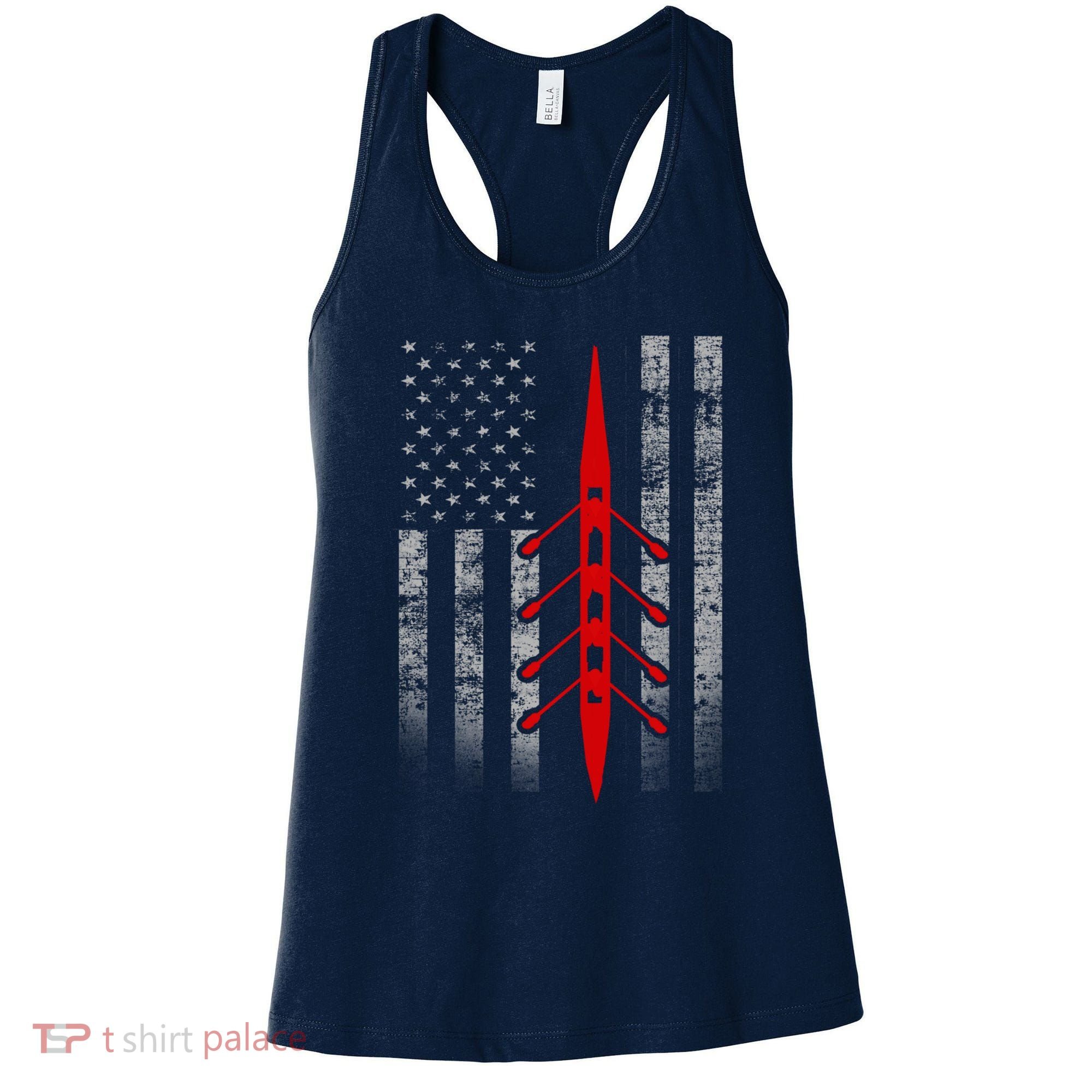 Rowing Flag Hoodie - Rowing Boat Flag Hooded Women's Tank Top