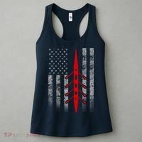 Rowing Flag Hoodie - Rowing Boat Flag Hooded Women's Tank Top thumb 3