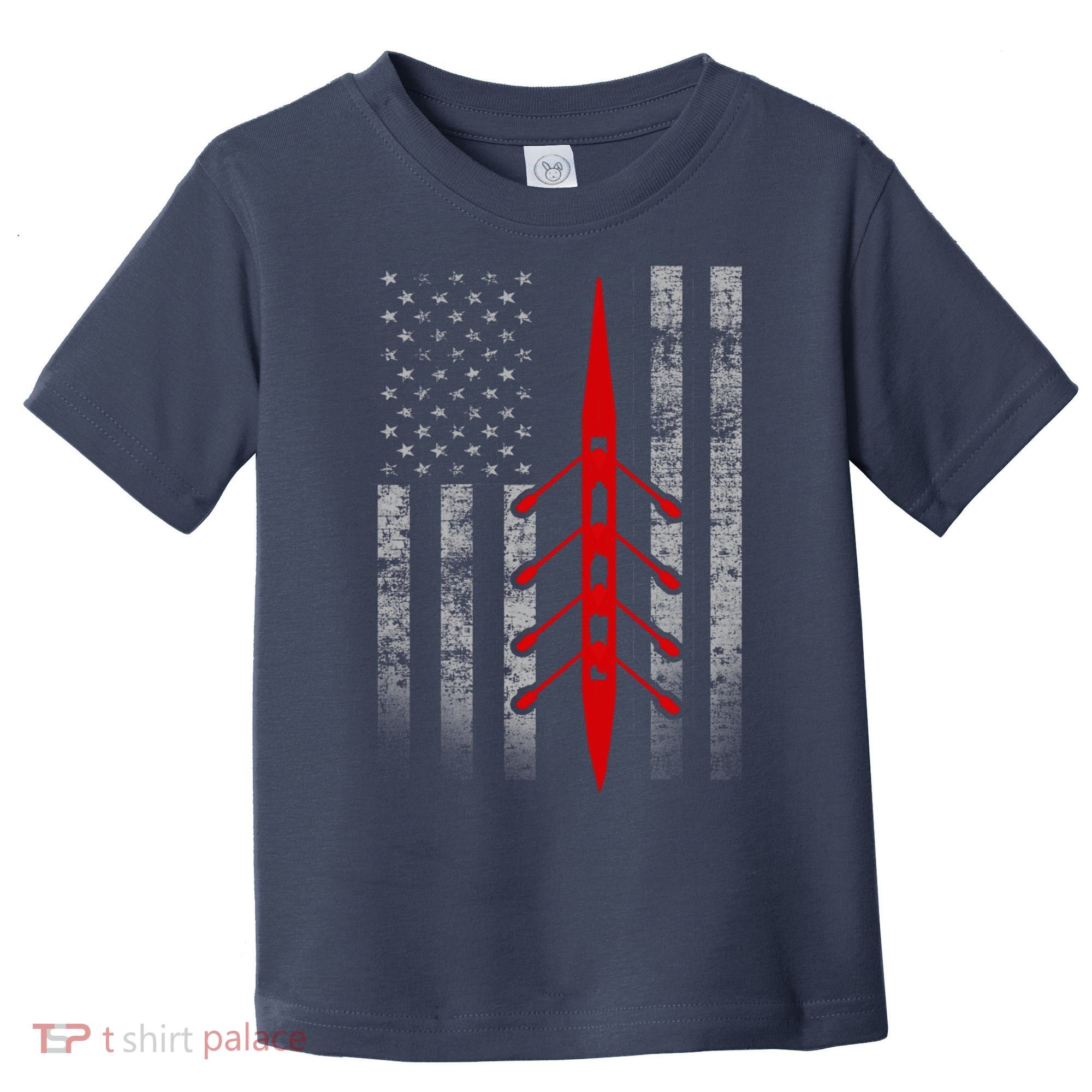 Rowing Flag Hoodie - Rowing Boat Flag Hooded Toddler T-Shirt