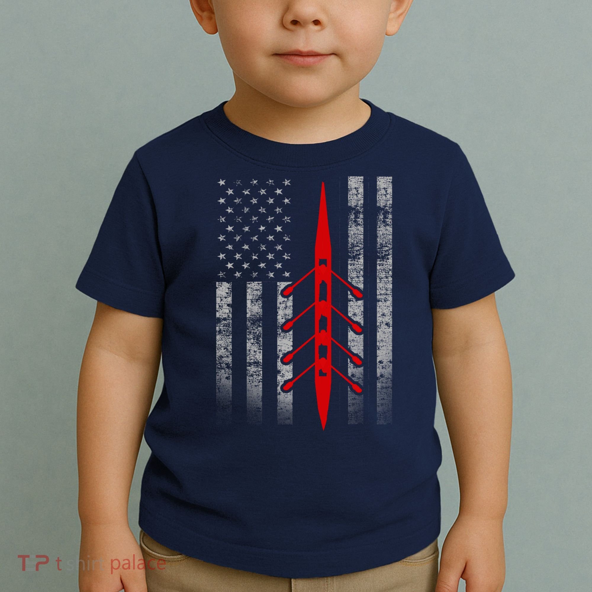 Rowing Flag Hoodie - Rowing Boat Flag Hooded Toddler T-Shirt