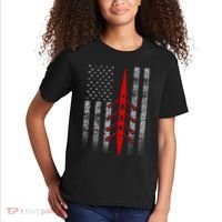 Rowing Flag Hoodie - Rowing Boat Flag Hooded Kids T-Shirt thumb 2