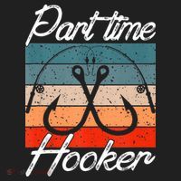 Retro Fishing Hooks Part Time Hooker Women's Sweatshirt thumb 2