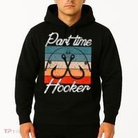 Retro Fishing Hooks Part Time Hooker Hoodie thumb 2