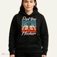 Retro Fishing Hooks Part Time Hooker Hoodie thumb 5