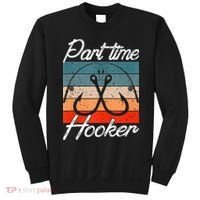 Retro Fishing Hooks Part Time Hooker Sweatshirt thumb 0