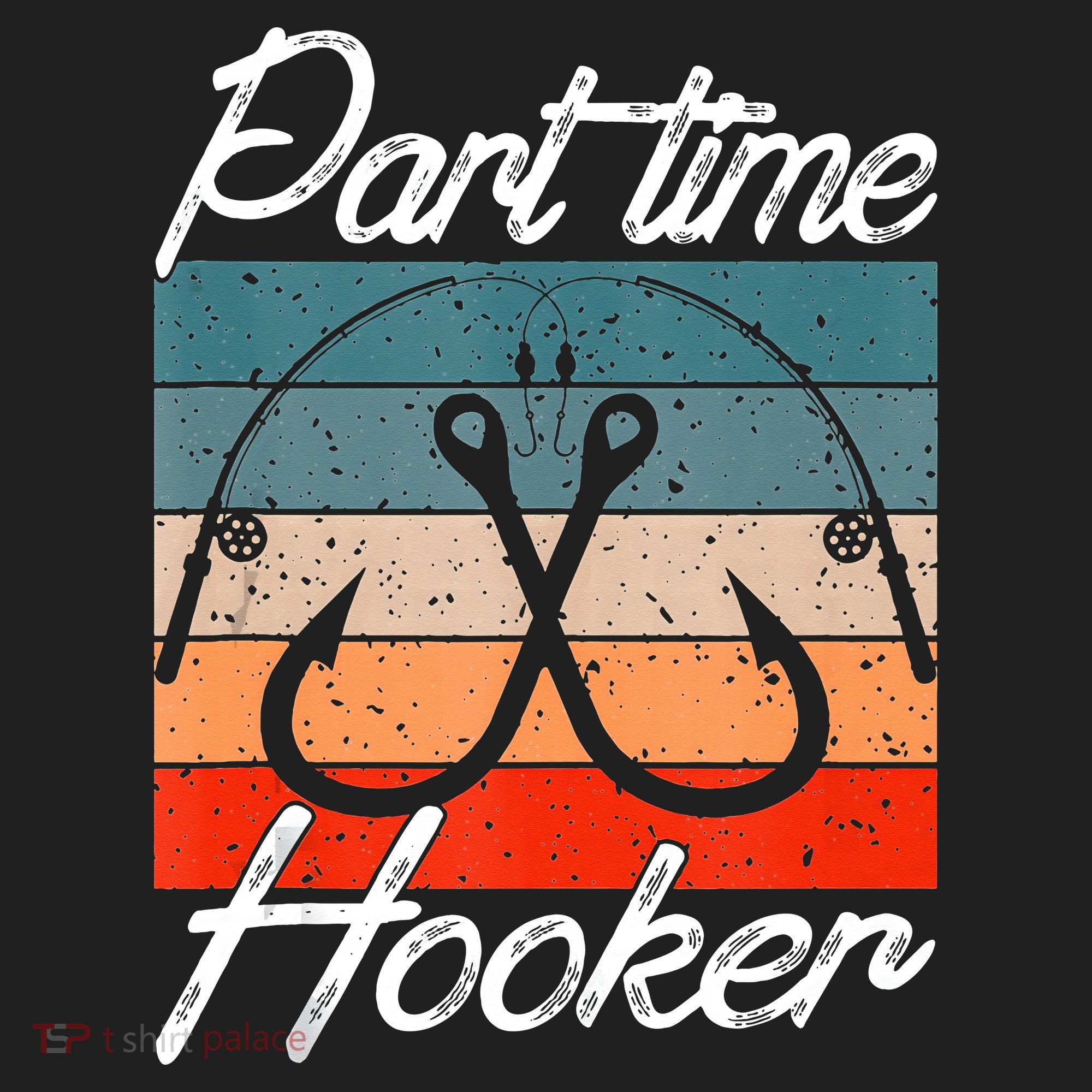 Retro Fishing Hooks Part Time Hooker Tumbler