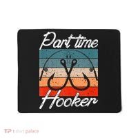 Retro Fishing Hooks Part Time Hooker Mousepad thumb 0