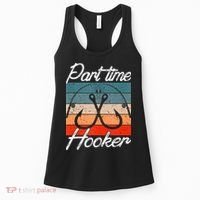 Retro Fishing Hooks Part Time Hooker Women's Tank Top thumb 0