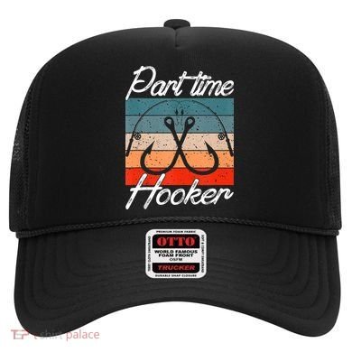 Retro Fishing Hooks Part Time Hooker Hat