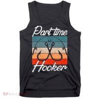 Retro Fishing Hooks Part Time Hooker Tank Top thumb 0