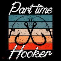 Retro Fishing Hooks Part Time Hooker Tank Top thumb 6