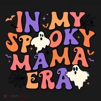 Retro Funny Halloween Spooky Cute Mom In My Spooky Mama Era Great Gift Bucket Hat thumb 4